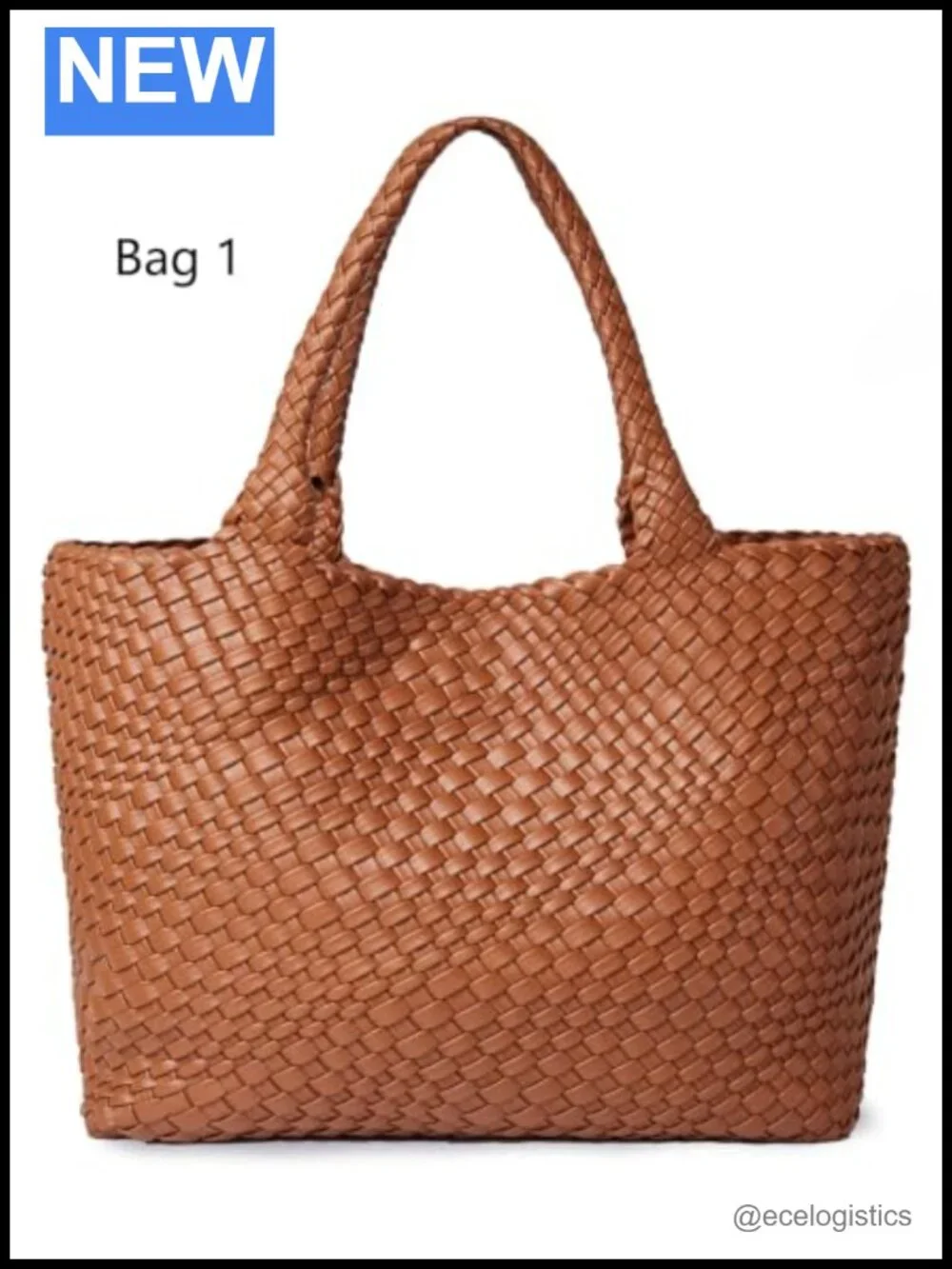 Woven Vegan Leather Tote Bag for Women Top Handle Shoulder Purse